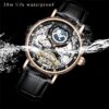 KINYUED Automatic Wristwatch Military Mechanical Torbillion Mens Gold Watches - Image 2