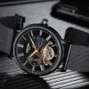 KINYUED Watches Men's High-end Mechanical Watch Automatic Self-Wind Tourbillon Wrist Watch Moon Phase - Image 4