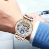 KINYUED Business Tourbillon Mechanical Watches Automatic Watch Men Luxury Moon Phase Wristwatch Full Steel - Image 3