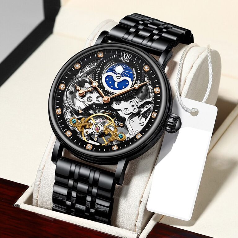 KINYUED Business Tourbillon Mechanical Watches Automatic Watch Men