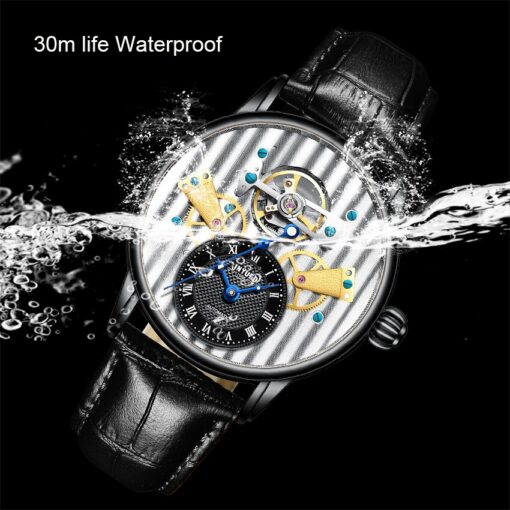 KINYUED Business Watch Men Tourbillon Mechanical Automatic Watches - Image 5