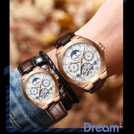 KINYUED Classic Mens Watches Automatic Mechanical Watch - Image 5