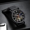 KINYUED Luxury Men's Mechanical Watches Automatic Tourbillon Wristwatch Moon Phase Watch - Image 4