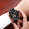 KINYUED Luxury Men's Mechanical Watches Automatic Tourbillon Wristwatch Moon Phase Watch - Image 6