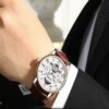 KINYUED Mechanical Watches Mens Tourbillon Automatic Moon Phase Watch - Image 5