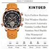 KINYUED Mens Top Brand Mechanical Watches Luxury Perpetual Tourbillon Automatic Watch - Image 2