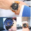KINYUED Mens Top Brand Mechanical Watches Luxury Perpetual Tourbillon Automatic Watch - Image 6