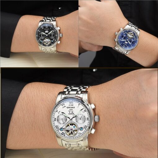 KINYUED Mens Watches Top Brand Luxury Automatic Mechanical Watch - Image 6