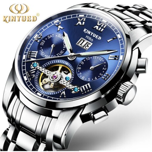 KINYUED Mens Watches Top Brand Luxury Automatic Mechanical Watch
