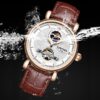 KINYUED Tourbillon Automatic Watch Men Waterproof Luxury Army Military Mechanical Skeleton Wrist Watch - Image 3