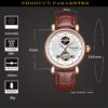 KINYUED Tourbillon Automatic Watch Men Waterproof Luxury Army Military Mechanical Skeleton Wrist Watch - Image 4