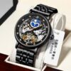KINYUED Tourbillon Watches Mechanical Automatic Watch Men Sports Clock Self Winding Wristwatch - Image 6