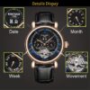 KINYUED Watch Tourbillon Multi-function Automatic Men's Mechanical Wristwatch Men Watches - Image 5