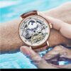 KINYUED Watch Automatic Mens Mechanical Watches Moon Phase Multiple Time Zone Men Wristwatches - Image 6
